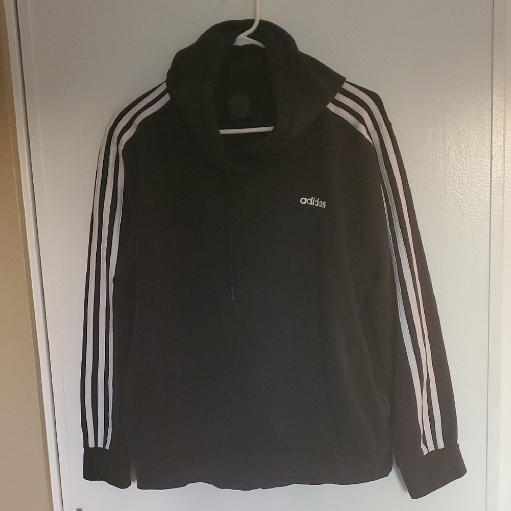 Adidas Black Pullover with White Accents